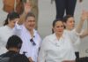 Juan Orlando Hernández regresa a Honduras tras indulto de Trump y enfrentará a la Justicia Juan Orlando Hernández saluda junto a su esposa Ana García durante un acto público en Honduras.