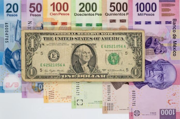 Peso mexicano frente dólar