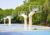 Playa del Carmen acelera la preparación rumbo al nuevo ciclo deportivo con más espacios rehabilitados Vista aérea de una cancha deportiva rehabilitada.