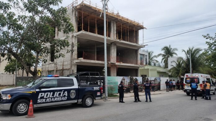 Accidente en obra Playa del Carmen