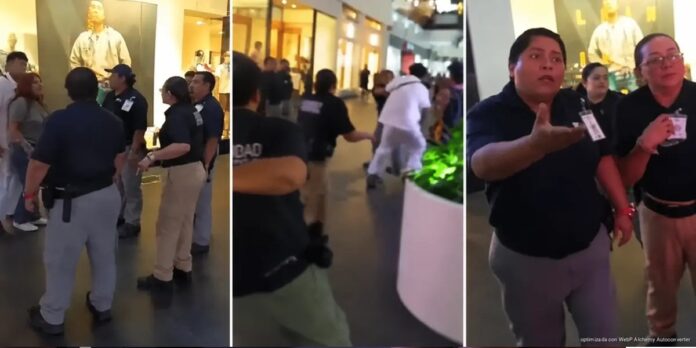 Altercado con guardias de seguridad