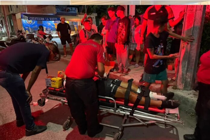 Paramédicos lesionados Cancún
