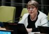 México reconoce a Michelle Bachelet tras retirar candidatura a la Secretaría General de la ONU Michelle Bachelet ante ONU