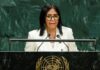 Delcy Rodríguez promete elecciones en Venezuela pero no fija fecha Delcy Rodríguez ante ONU