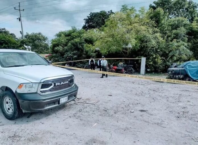Edwin G. baleado en Xpujil