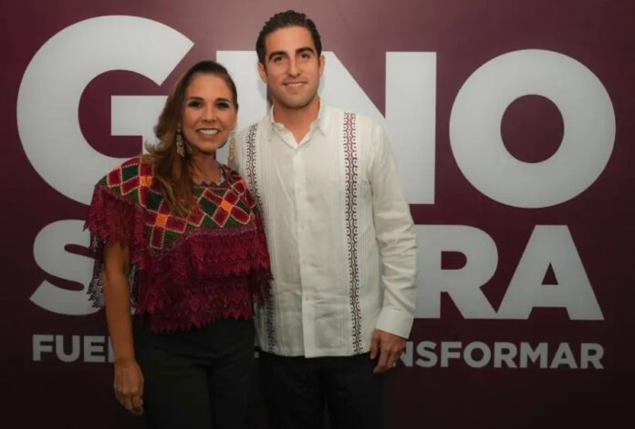 Mara Lezama junto a Gino
