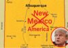 Trump publica mapa de Nuevo México con “México” tachado y lo llama “Nueva América” Mapa de Nuevo México
