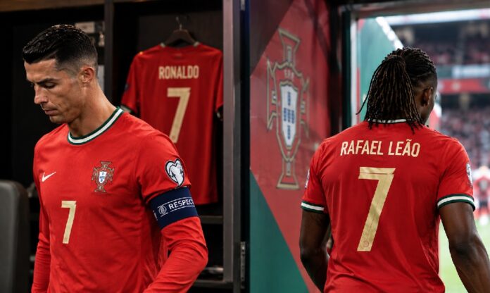 Rafael Leão con Portugal