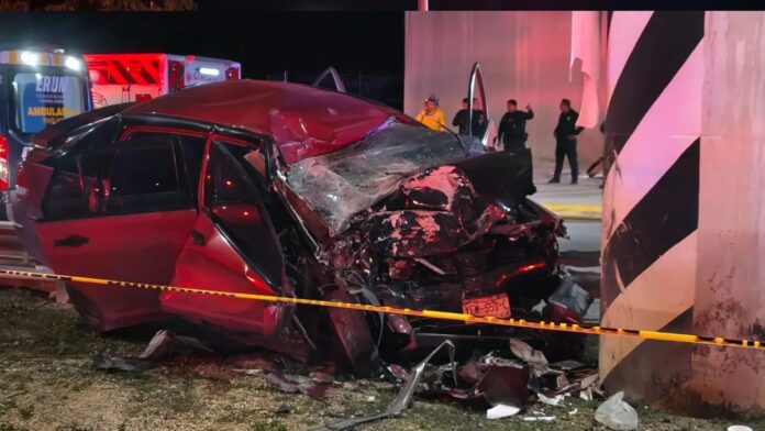 Accidente vial cerca del Tren Maya