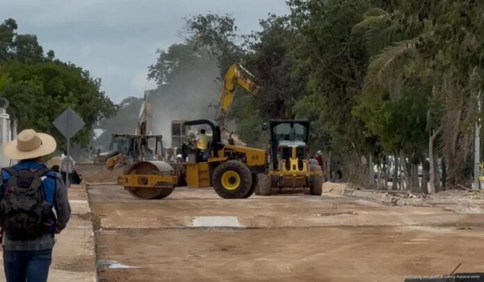 Obras viales Playa del Carmen