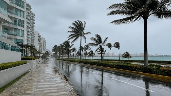 Lluvias en Cancún